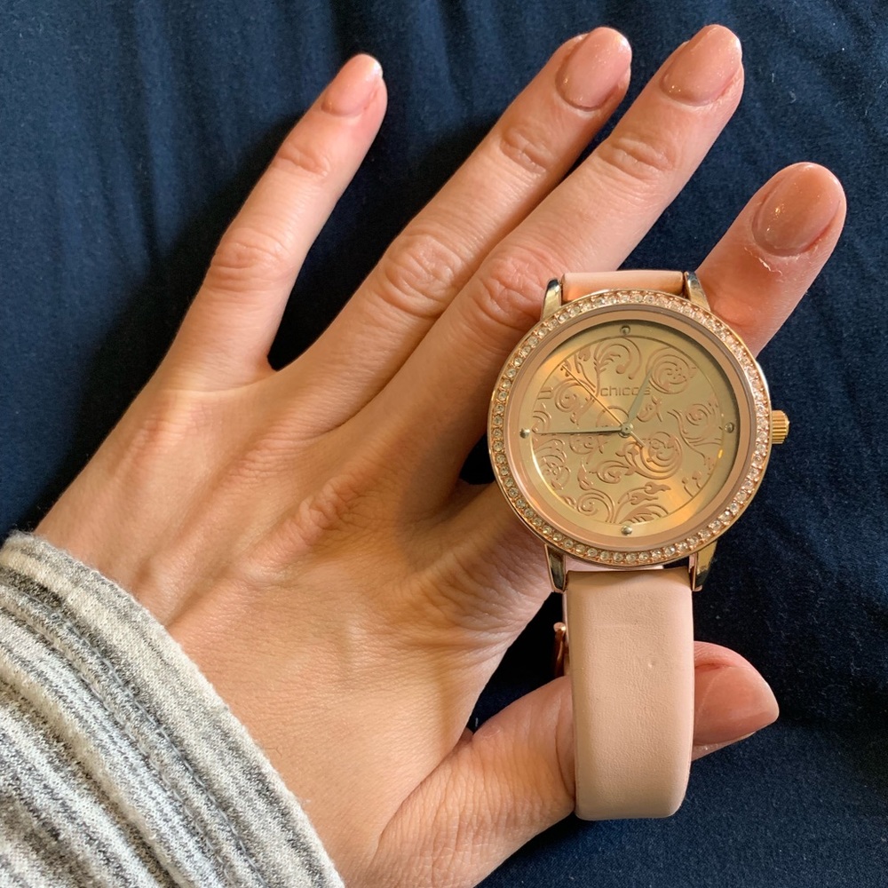 Rose gold Chico’s watch